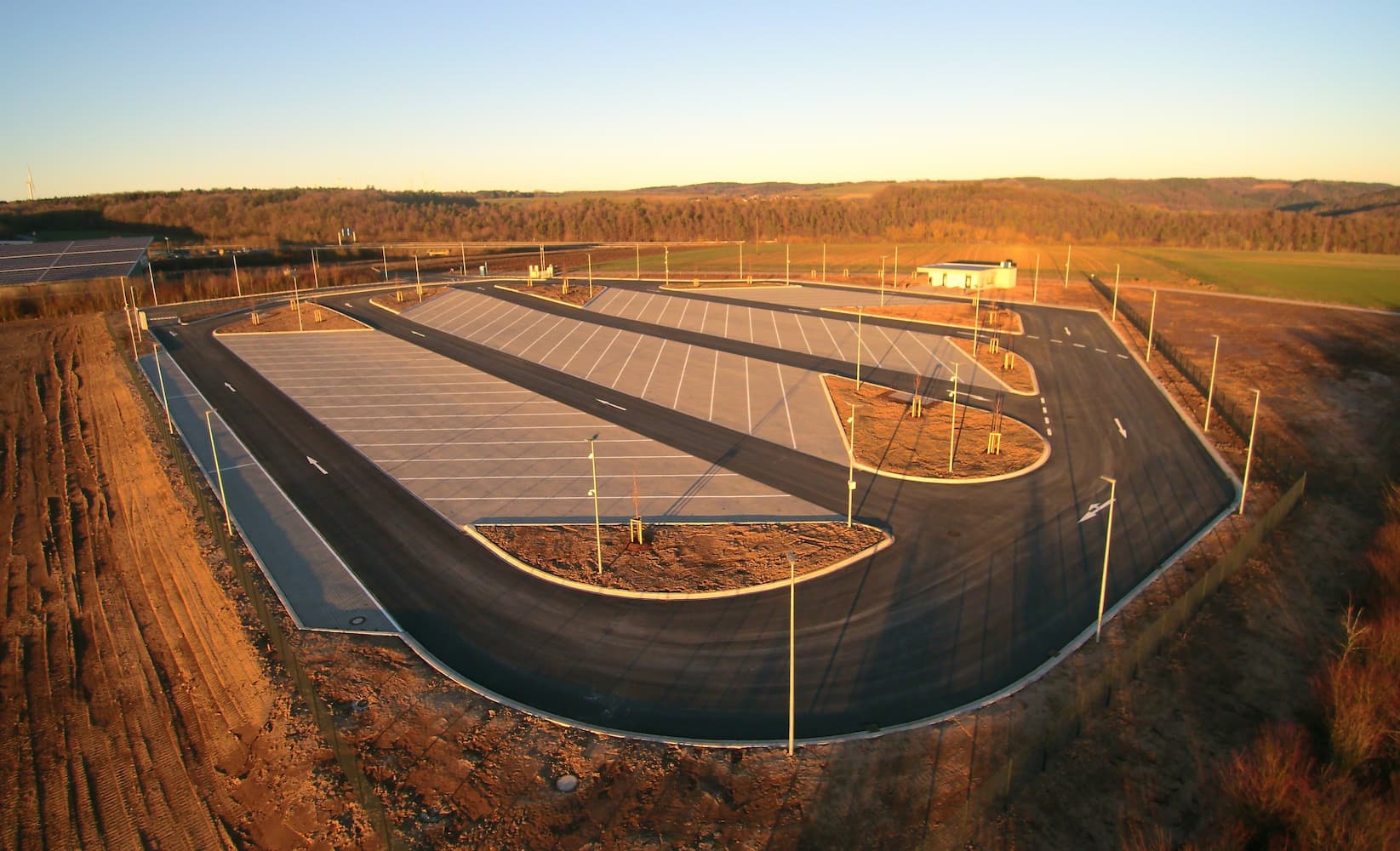 Luftbildaufnahme Truck Parking Bitburg